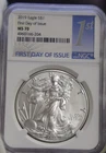 2019 US Silver Eagle $1 NGC MS70 First Day of Issue.