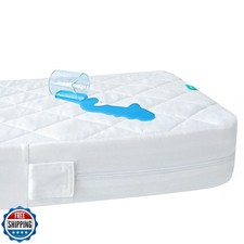 Zippered Crib Mattress Protector - Waterproof Crib Mattress Encasement, Breat