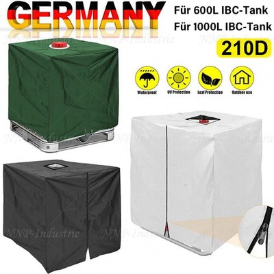 IBC Tank Container Abdeckung UV Frostschutz Hülle Regenwassertank Abdeckplane
