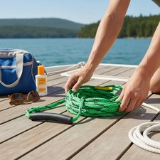 60ft Tow Rope for Tubing and Wakeboarding with Enhanced Wear Resistance