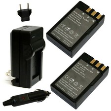 Replacement for Nikon EN-EL9 Battery 2-Pack, 1400mAh and Charger