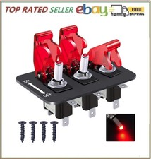 Twidec3 Gang Rocker Toggle Switch Panel With 12v Led Light Toggle Switch 20a Twidec3 Gang Rocker Toggle Switch Panel With 12v Led Light Toggle Switch 20a