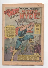 Journey Into Mystery  99 Coverless 1ST APP SURTUR & MR. HYDE Great Thor Splash