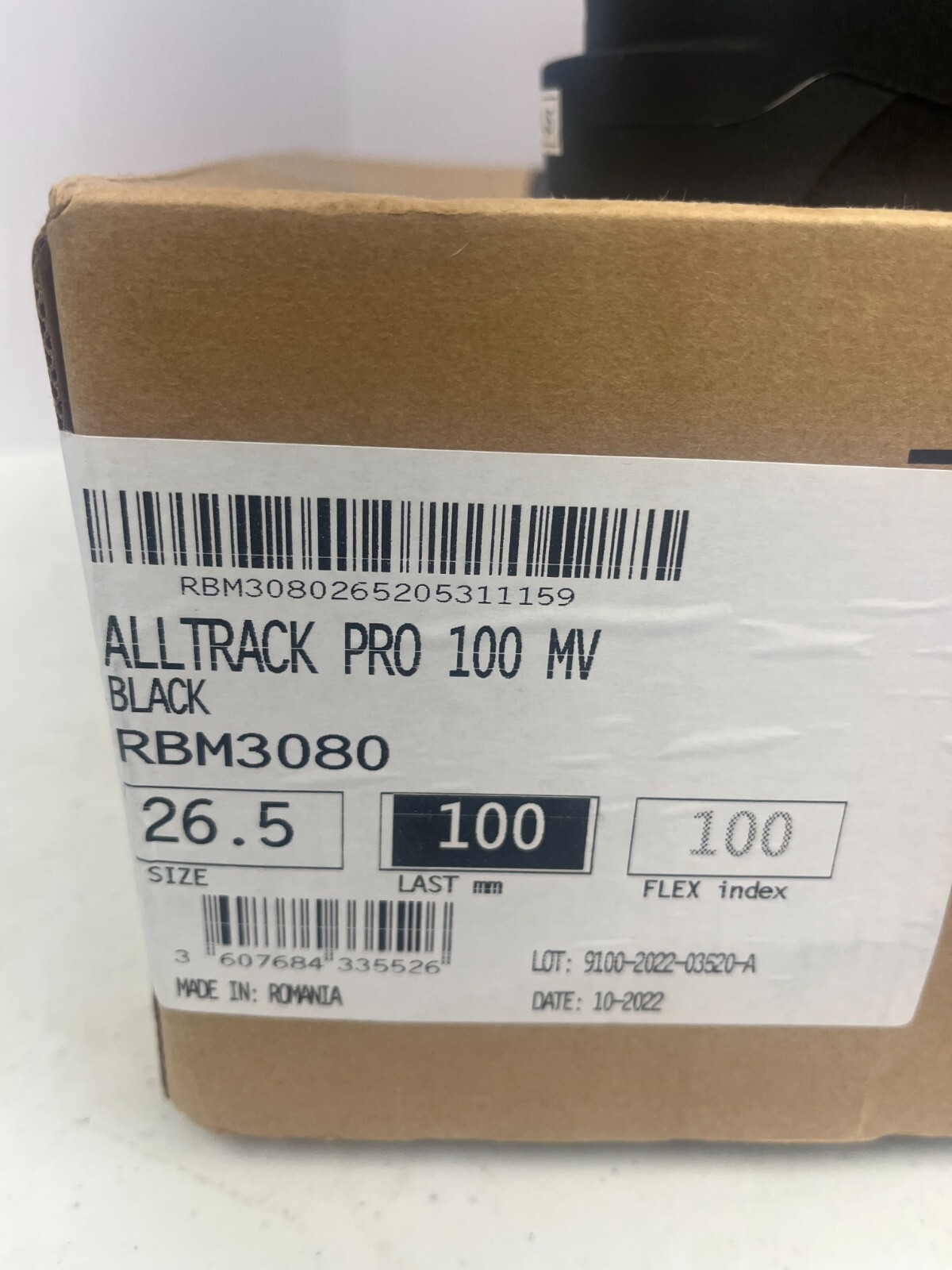 $530 Rossignol Alltrack Pro 100 MV Ski Boots NIB Sz 26.5 MP, 8.5 US Men's Black