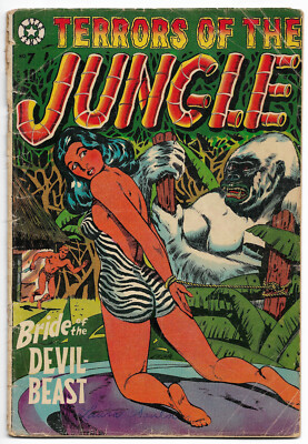 1953 Star Publications Terrors of the Jungle # 7 GD- 1.8 Matt Baker L.B. Cole