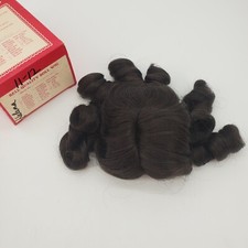 Bell Ceramics Quality Doll Wigs Style Helena Color Dark Brown Size 11-12 Vintage