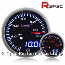 Prosport 52mm Jdm Dual Display Stepper Motor Warning Oil Pressure Gauge - Bar Prosport 52mm Jdm Dual Display Stepper Motor Warning Oil Pressure Gauge - Bar