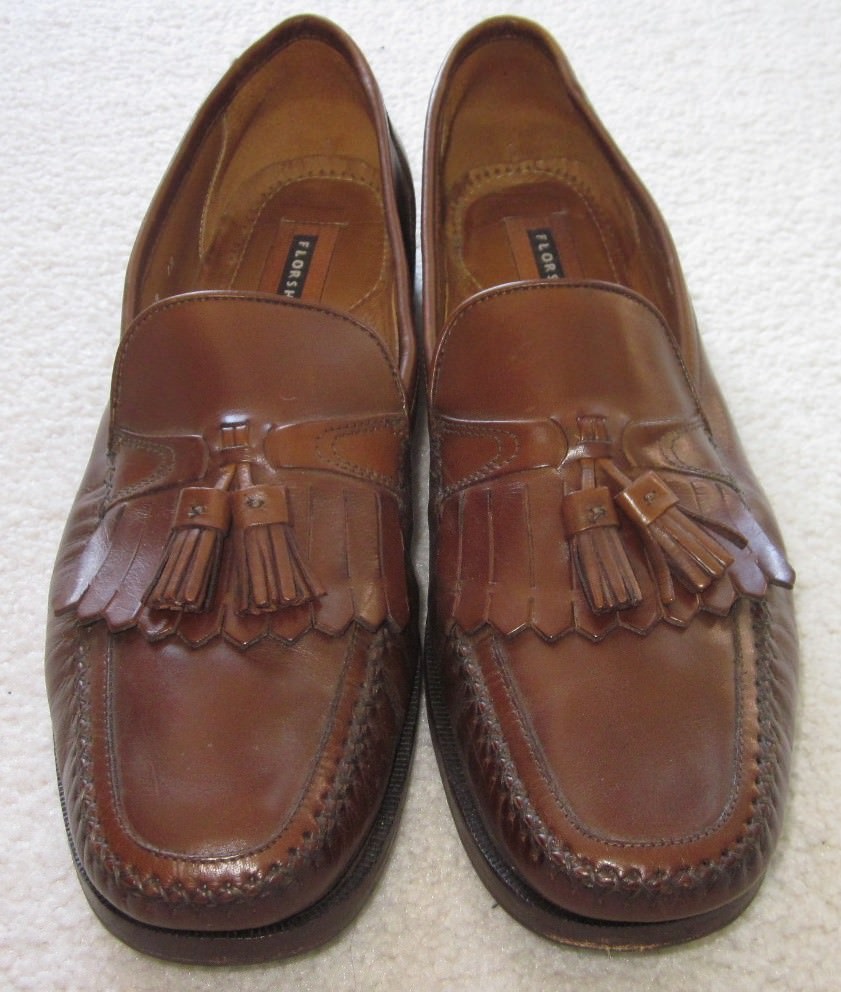 Florsheim Plamer Loafers Mens 10 D Brown Woven Leather Tassel Casual Shoes $_57.JPG?set_id=8800005007 main image 3