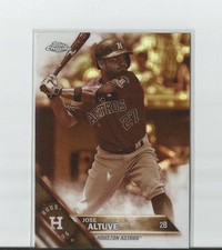 2016 Topps Chrome Jose Altuve 4 Card Refractor Lot Sepia x2/Prism/Base Refractor