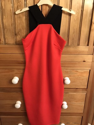 river island red dress