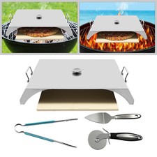 Kit Horno Pizza, Horno Pizza Portátil Acero Inoxidable para Gas, Pala Horno