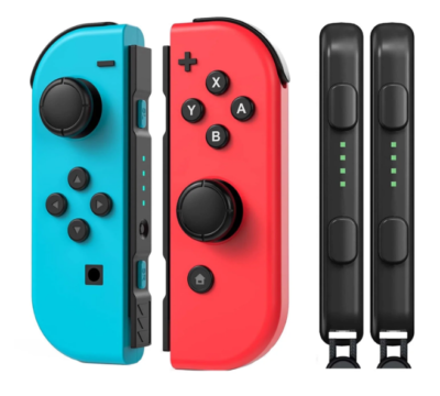 Nintendo Switch Joy-Con Pair Neon Red and Neon Blue for sale