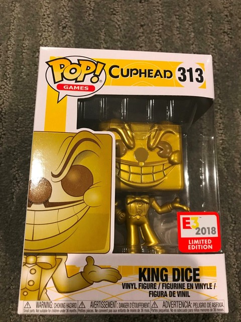Funko Pop! E3 2018 GameStop Cuphead Gold King Dice #313 Exclusive | eBay