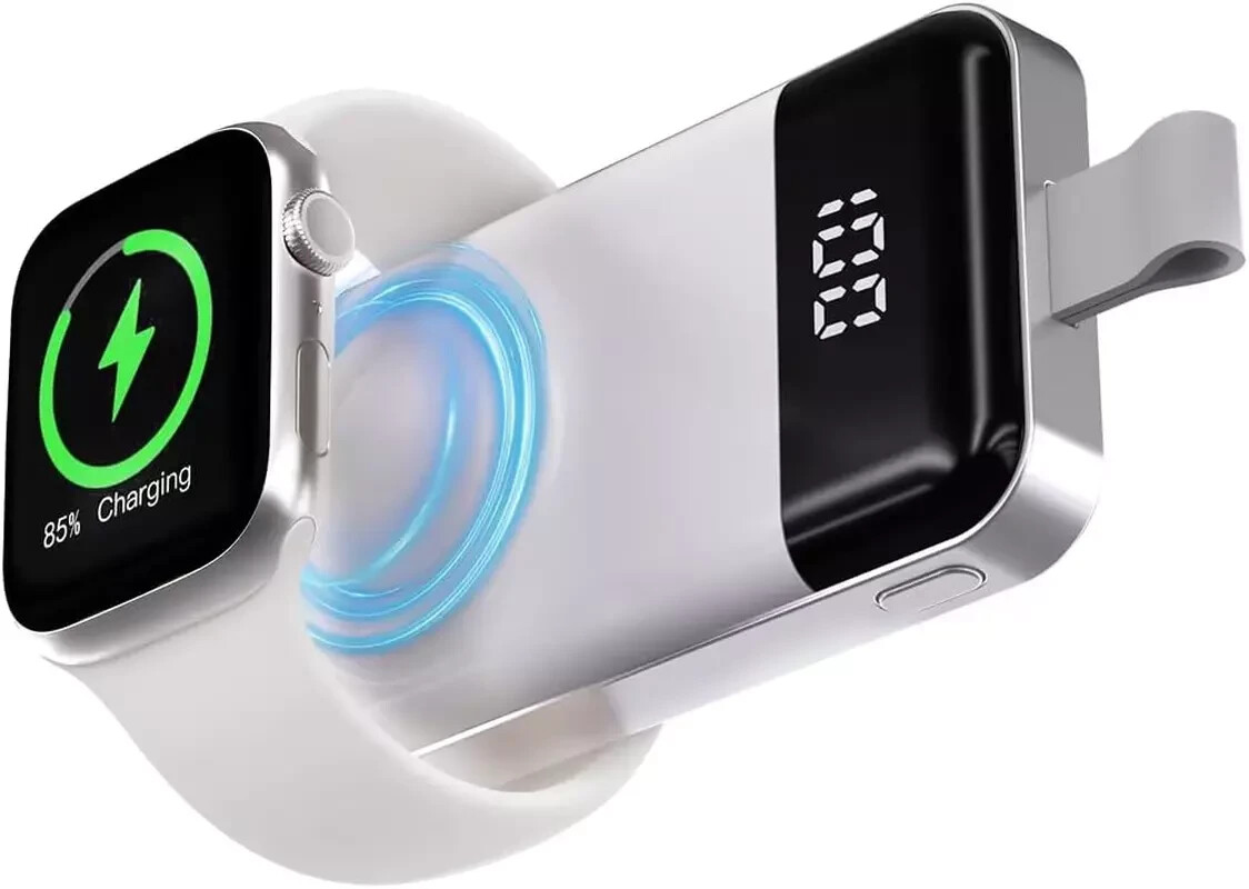 Portable Charger for Watch,Wireless Magnetic Iwatch Keychain Charger 2000Mah-image
