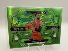 21-22 Obsidian Chicago Bulls Zach LaVine Pitch Black Green Flood SSP！