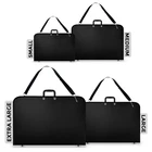 ART WORK PICTURE PAINTING FOLDER BAG WATER PROOF PORTFOLIO DESIGN BLACK 4 SIZES