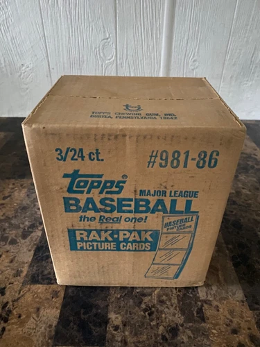 1986 TOPPS BASEBALL FACTORY SEALED RACK CASE