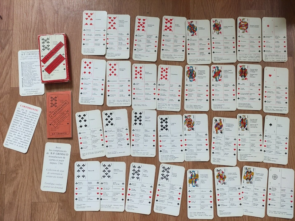 LIVRET ORANGE 1e édt CARTOMANTIC 2e trim 1974 Ancien jeu de cartes divinatoire - Photo 3/4