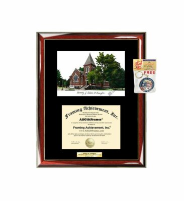 University of Alabama Birmingham Diploma Frame Lithograph UAB Degree Graduation