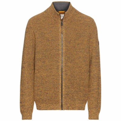 Camel active Men's Cardigan Yellow 4K08 409501 64 Cumin Yellow