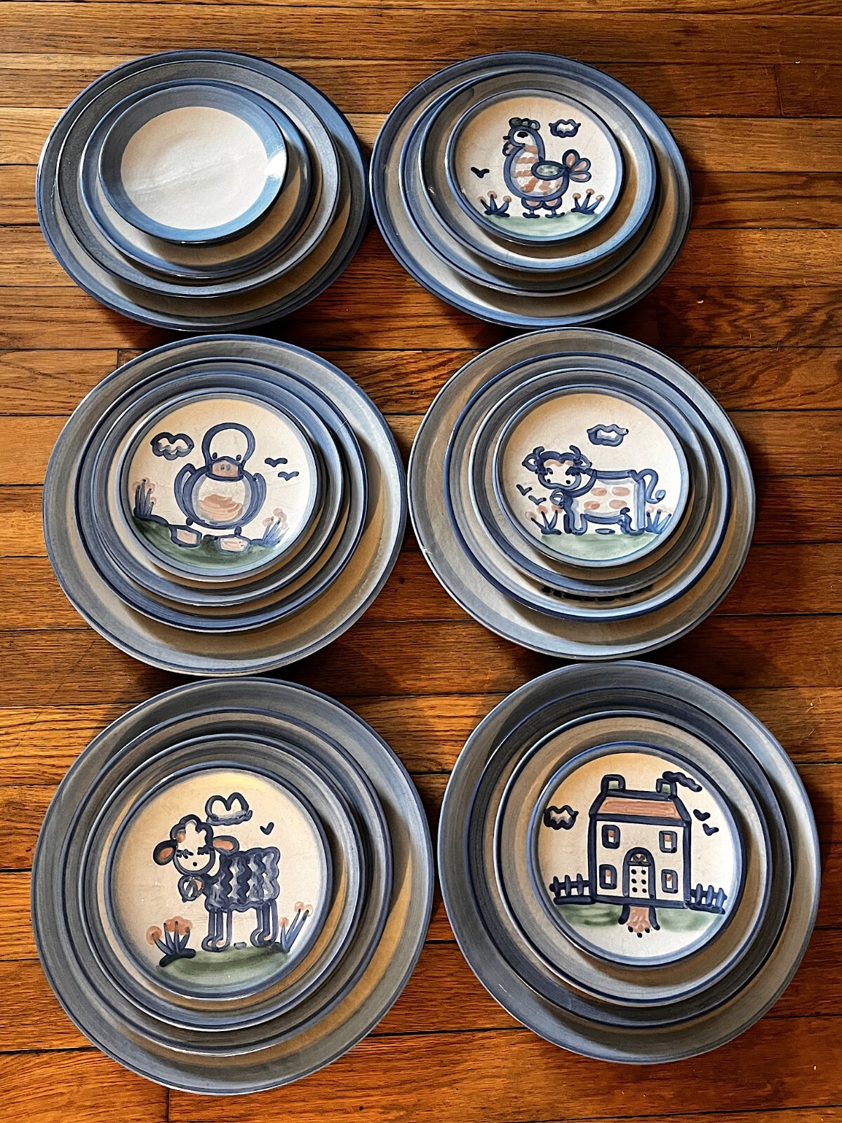 Vintage M.A. Hadley Farmhouse 7 Piece Dining Sets eBay