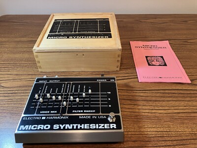 Vintage Electro Harmonix Micro Synthesizer Effects Pedal Late