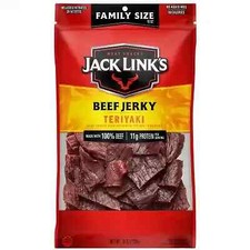 Jack Link's Beef Jerky, Teriyaki, 10 oz Bag - Sweet  Savory High-Protein Snack