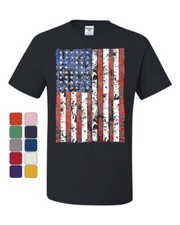 Distressed US Flag T-Shirt American Flag Tee Shirt