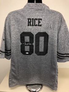 Jerry Rice Signiert San Francisco 49ers Trikot Bas Beckett Ebay