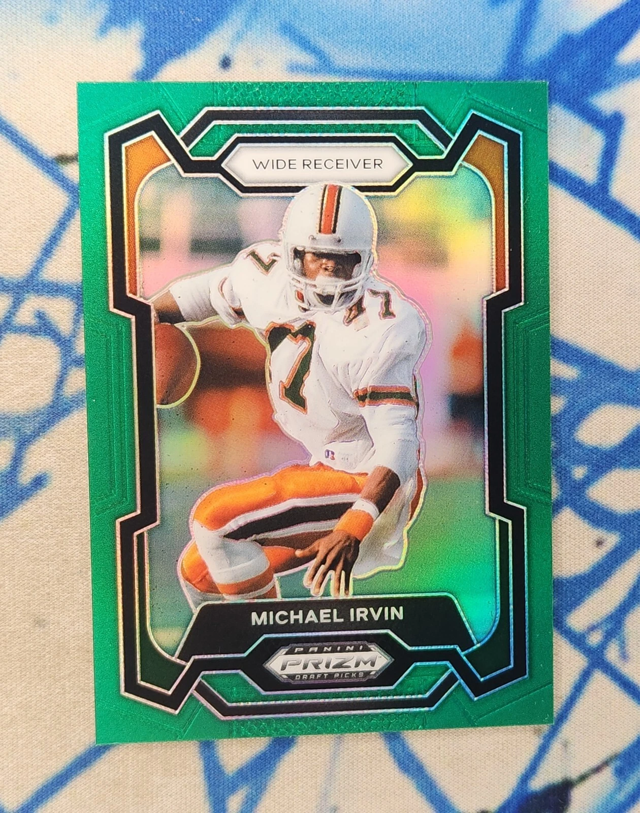 2024 Panini Prizm Draft Picks Michael Irvin Green #33 - Miami