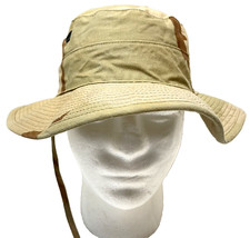 Atlas Headwear Youth Desert Camouflage Sun Bucket Hat Chin Cord Size 6.75 in