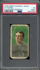 1909-11 T206 Sweet Caporal 150/30 Baseball Cy Young Portrait PSA 1 (MK)
