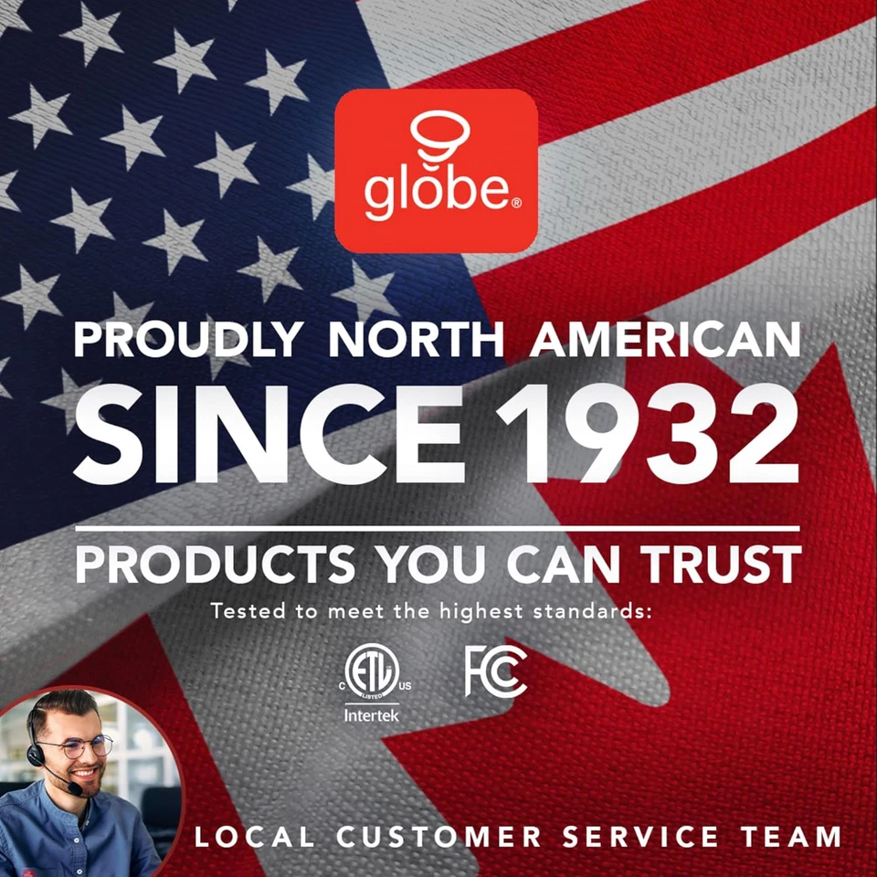 Globe Electric 67135 72" Lámpara de Pie Antorcha + Luz de Lectura Ajustable, Mate  Foto 4 de 4