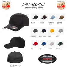 FLEXFIT  6277 HAT CURVED BILL STRUCTURED STRETCH FIT CAP *SHIPS IN BOX FROM USA*