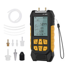 PT520 Digital Manometer,Air and Gas Pressure Tester,Dual Port Air Pressure Meter