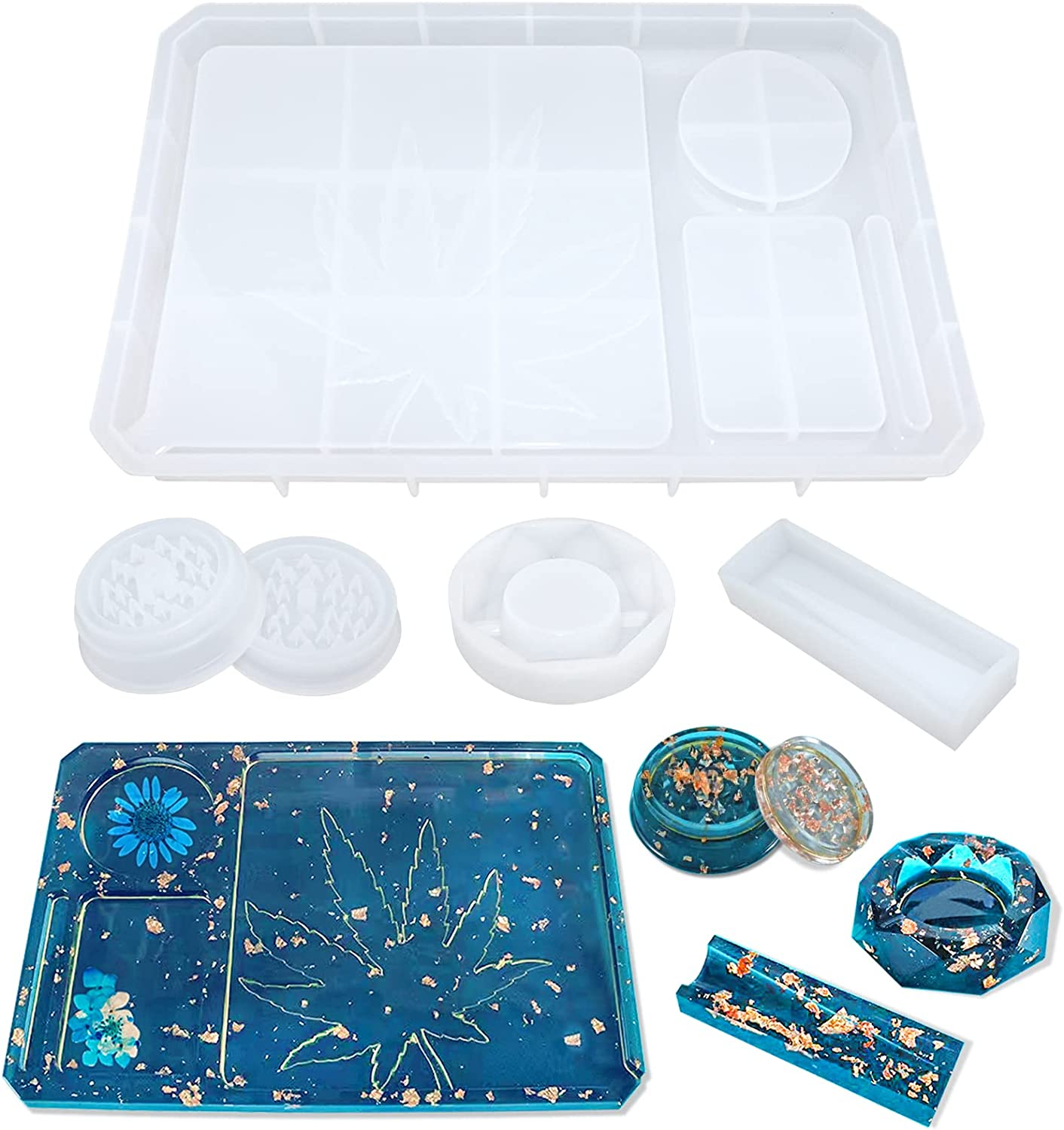 Resin Casting Kit with Rolling Tray Mold