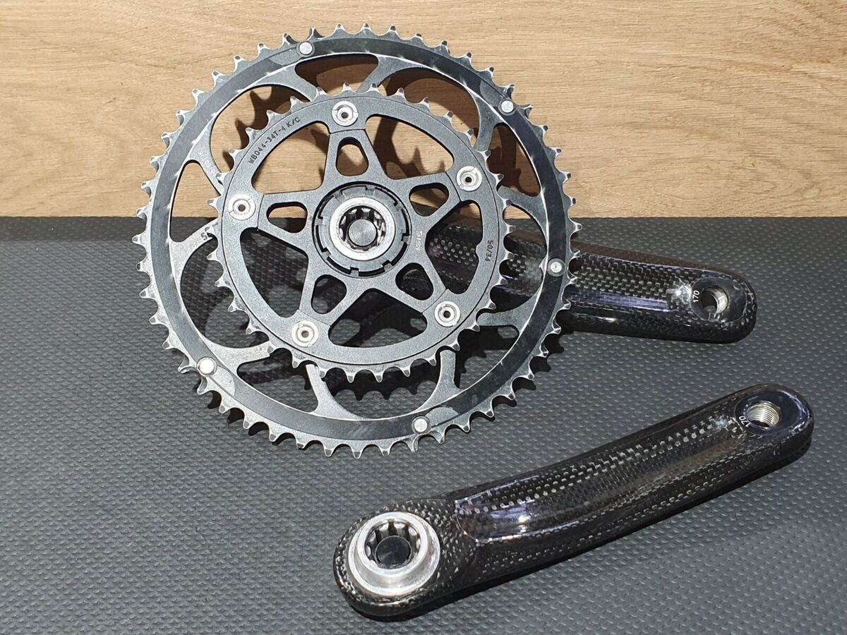 170mm Pinarello MOST Carbon ISIS Drive 10 Speed Crankset 50 170mm Pinarello MOST Carbon ISIS Drive 10 Speed Crankset 50