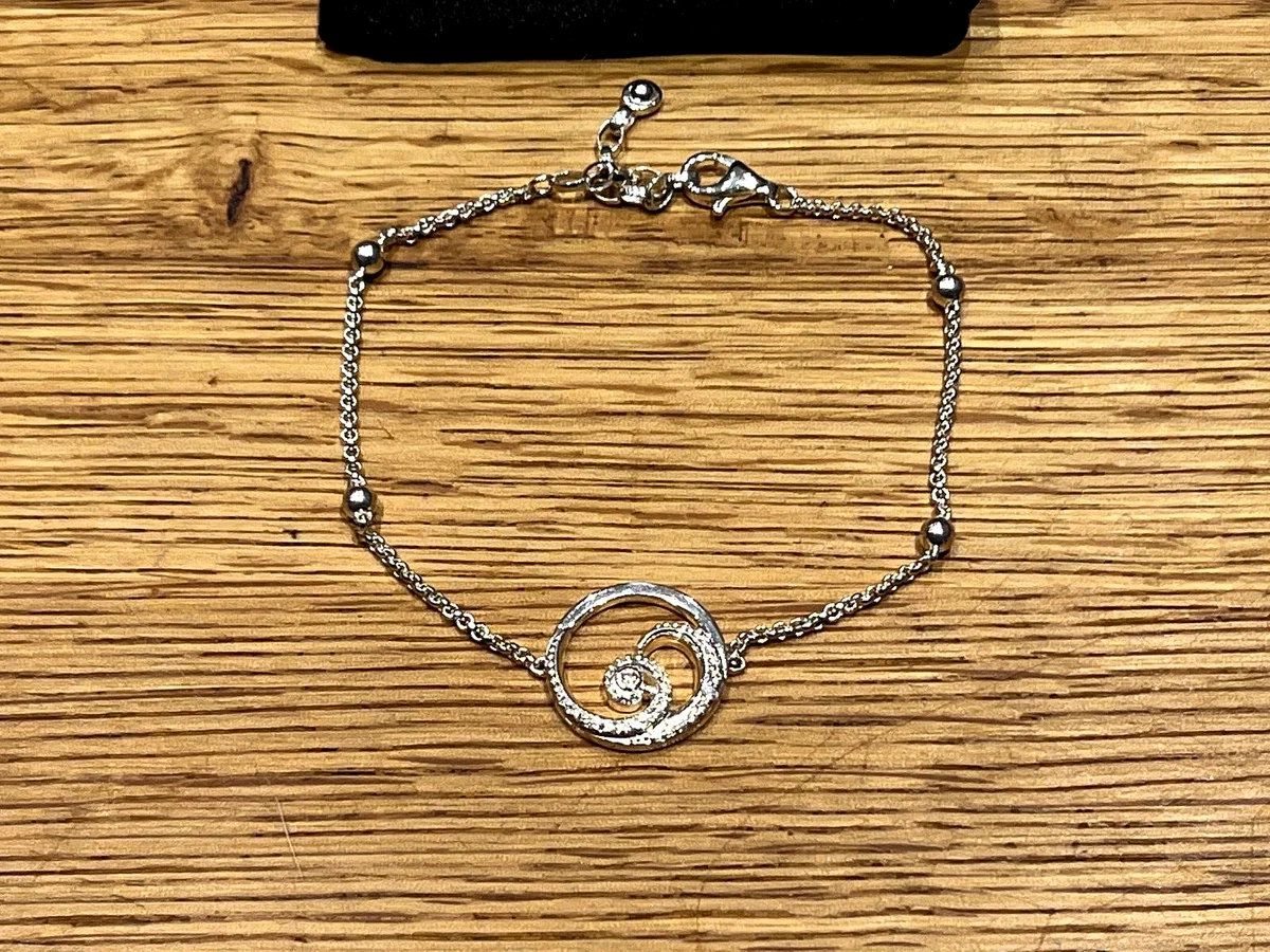 Thomas Sabo Sterling Silver Ocean Vibes Wave Pendant Bracelet