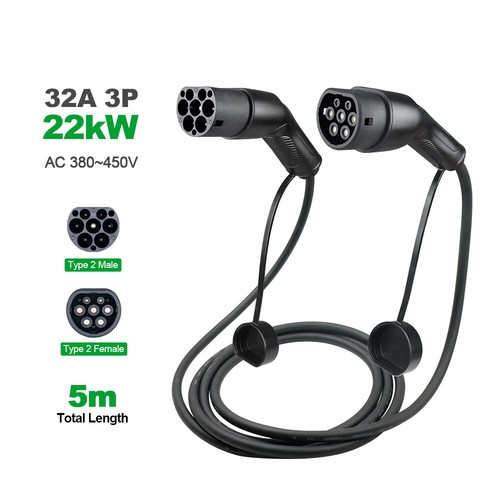 5m/10m Portable Type 2 EV Charging Cable 22W 32A 3P EV Charger Tesla Model Y 3 - Picture 7 of 8