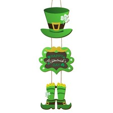 Saint Patrick's Day Decorations Happy St. Patrick's Day Wooden Sign Leprechau...