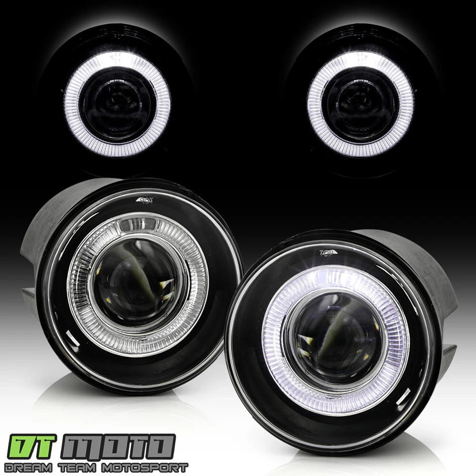 2005 - 2010 年克莱斯勒 300C 08-09 道奇口径 LED 光环投影仪雾灯灯 — 第 2/4 张图片