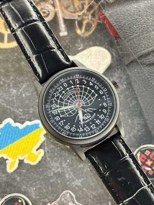 Watch Raketa 24h Automatic Wrist Men Soviet USSR Polar Day Russian Black Vintage
