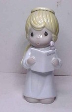 Precious Moments 7.5" Angel singing Carols Figure Night Light