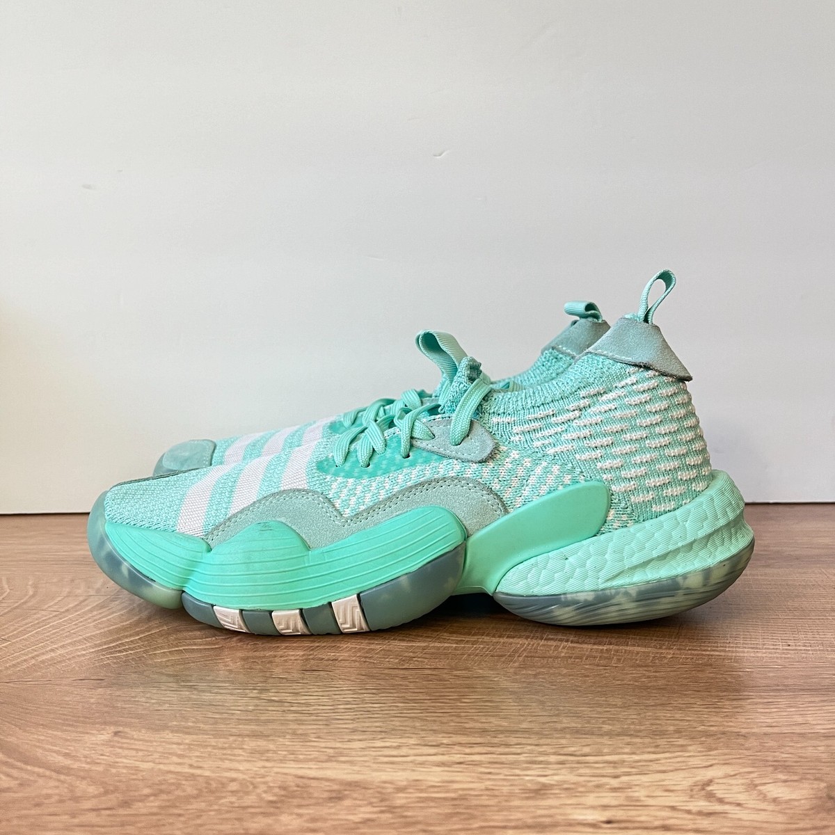 Adidas Trae Young 2 Mint Green Athletic Basketball Sneakers Men's