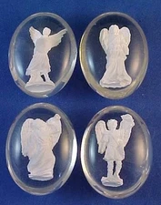 Rare 4 ARCHANGEL Pocket Stones St Michael Raphael Gabriel Uriel By Angel Star