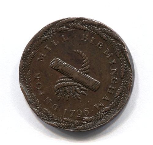 1796 GB Halfpenny Penny Conder - Warwickshire - Union Mill DH 37 - Rare - CT 662 - Picture 3 of 10