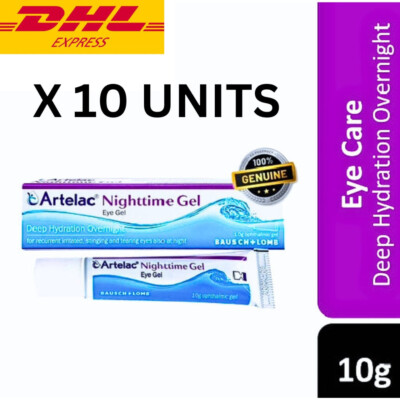 ARTELAC Nighttime Gel Eye Lube Prevents Dryness Moisturizing Protective 10 x 10g