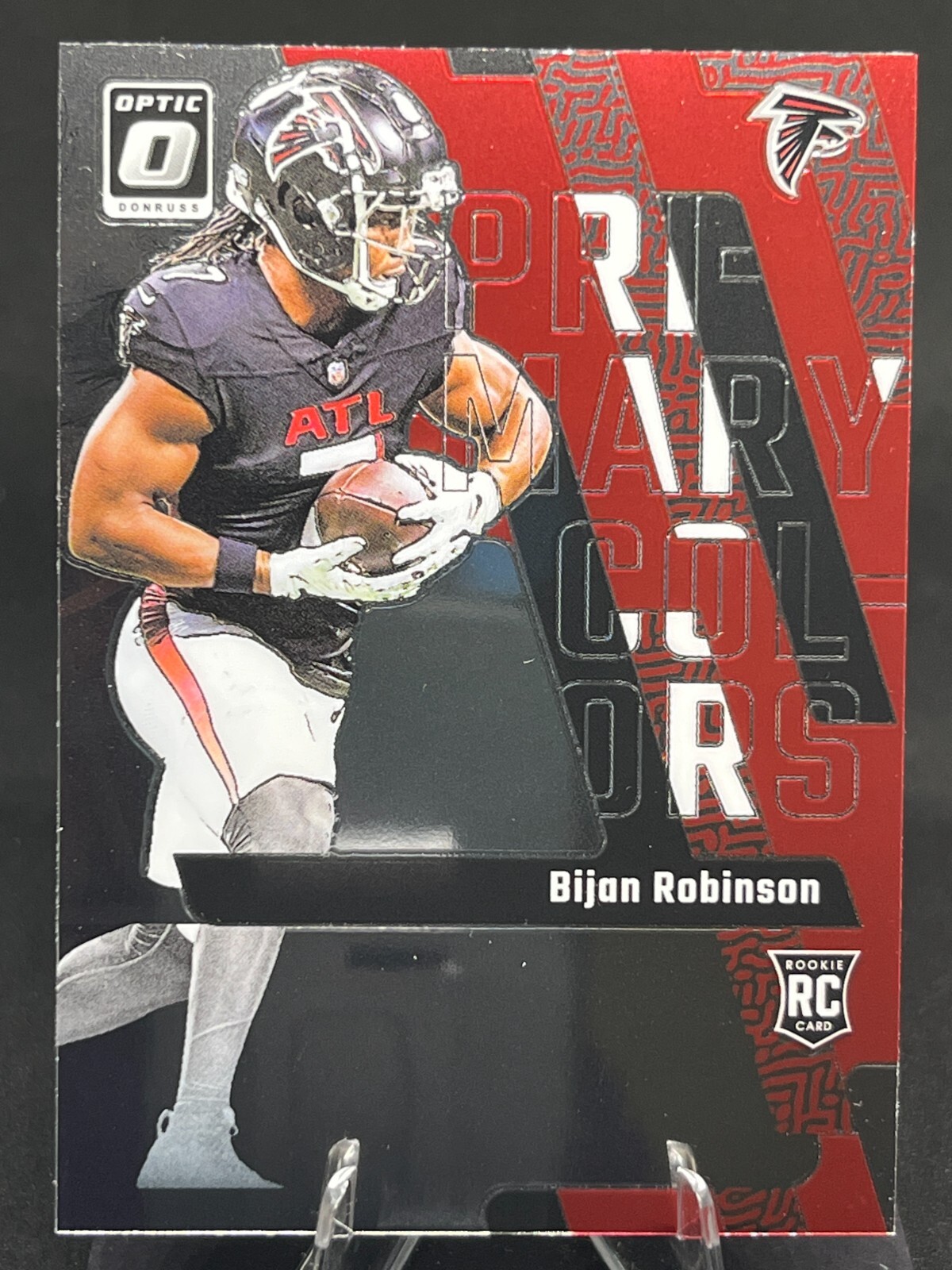 Bijan Robinson 2023 Donruss Optic Primary Colors #2 Atlanta Falcons Rookie RC