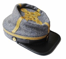 American Civil War Confederate Grey Wool Generals Kepi Hat Cap - ALL SIZES  
