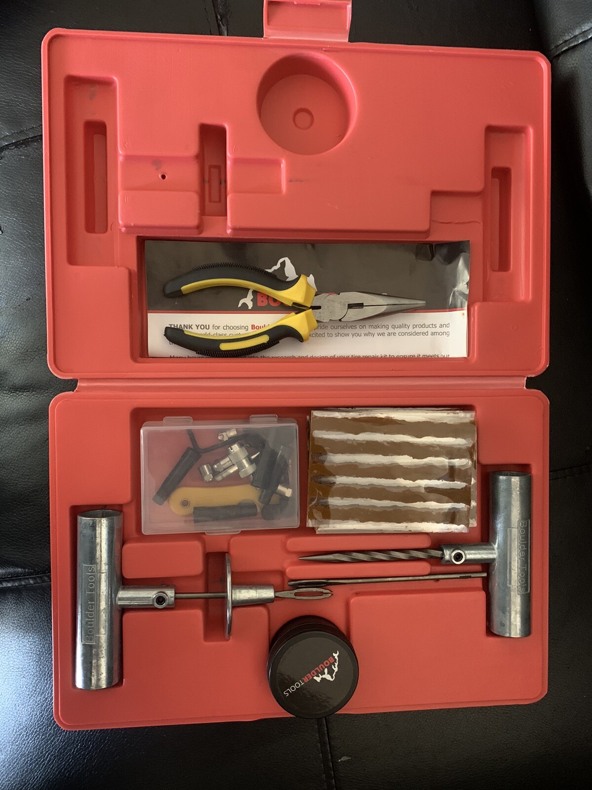 Boulder Tools Heavy Duty Tire Repair Kit for Car Truck Jeep ATV 56 Pieces! eBay